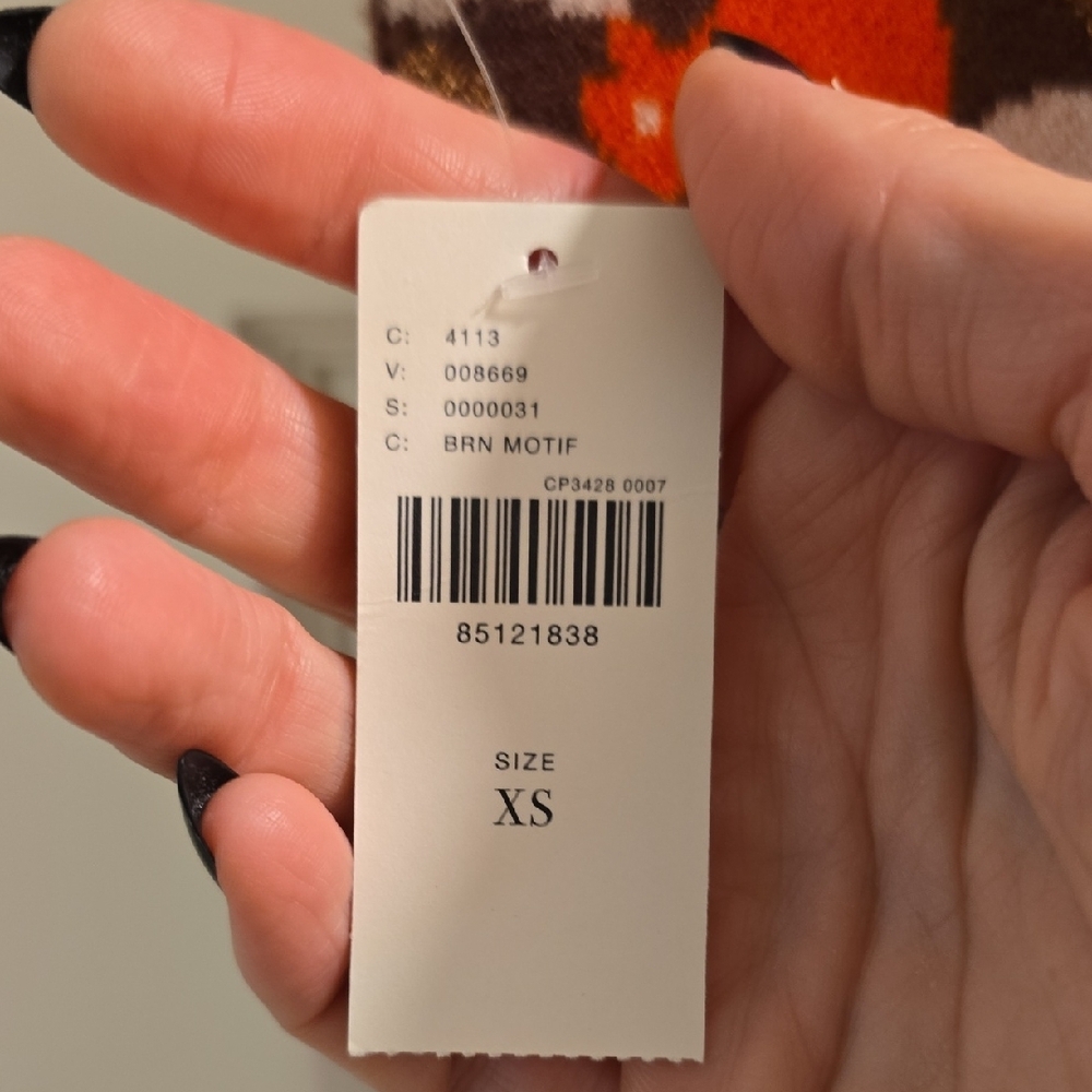 Anthropologie Maeve Brown and Orange Knit Vest - Picture 4 of 6